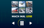 Kampagnen-Logo vom Tag gegen Lärm mit dem Mott: Mach mal leise.
